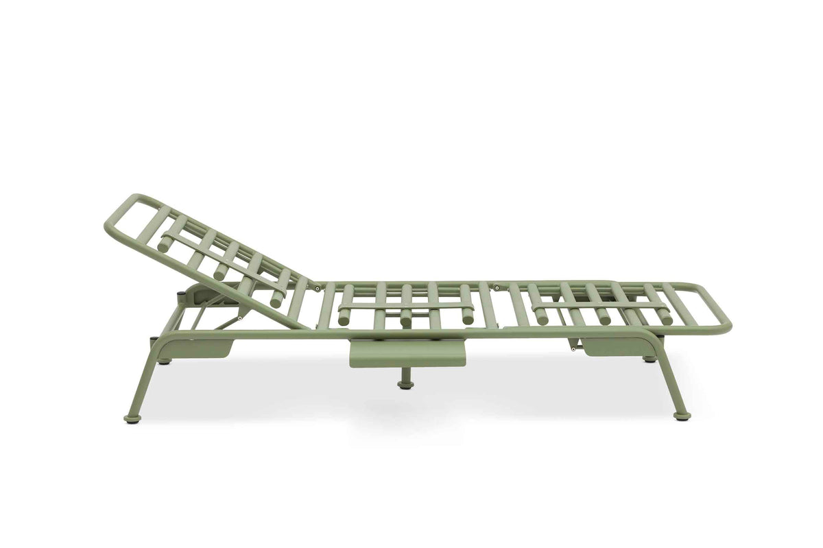 Sunny green convertible aluminum outdoor sofa lounger – another view (2)