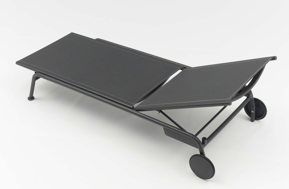 Sunny gray aluminum and textilene chaise lounges, set of 2 – another view (3)