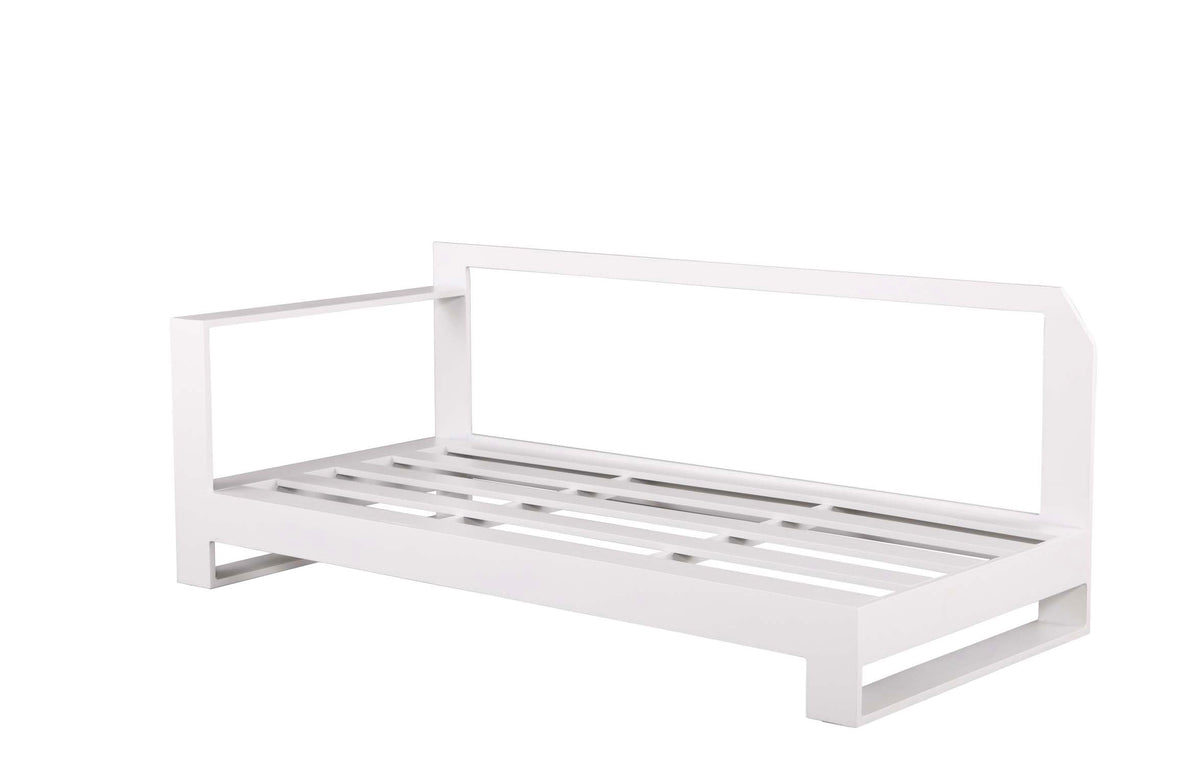 Iris aluminum right-arm outdoor chaise module – another view