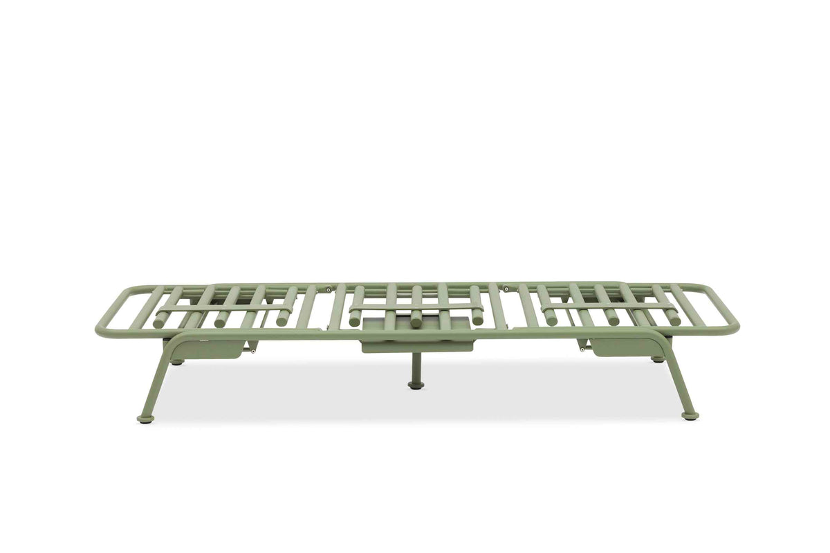 Sunny green convertible aluminum outdoor sofa lounger – another view