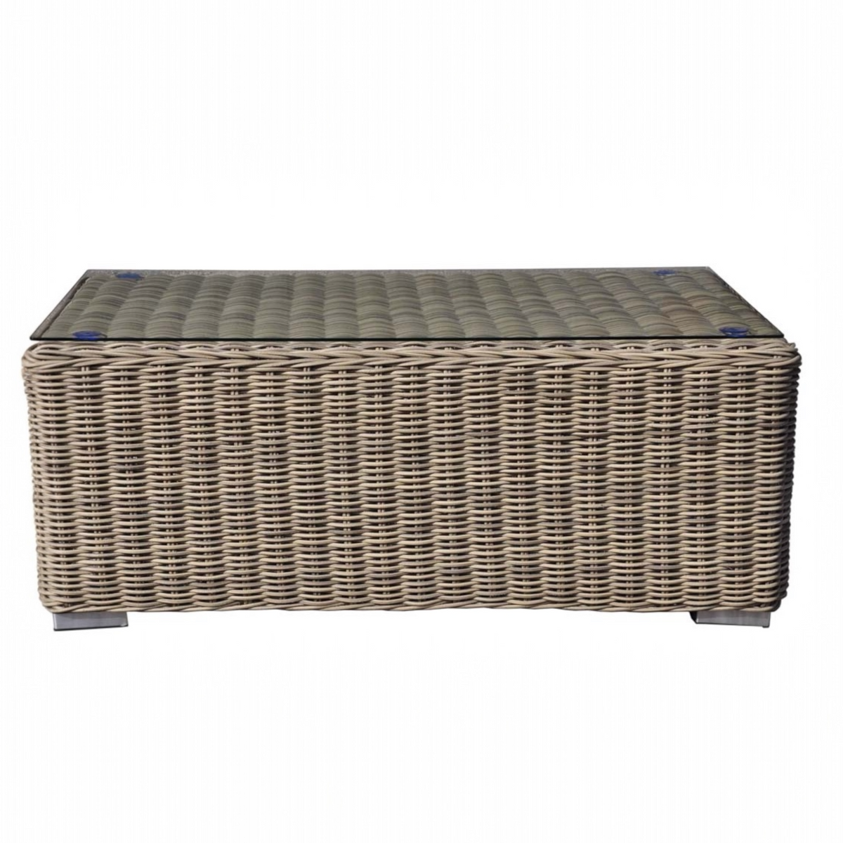Tara resin wicker patio coffee table