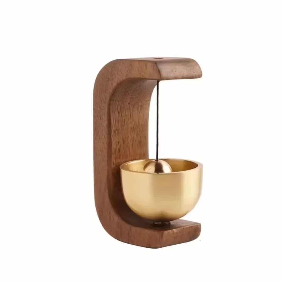 Bamboo wall chime on a hand-braided hanger